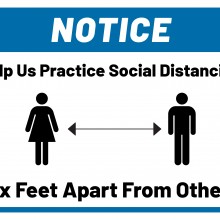 Preview of Social Distancing Poster landscape